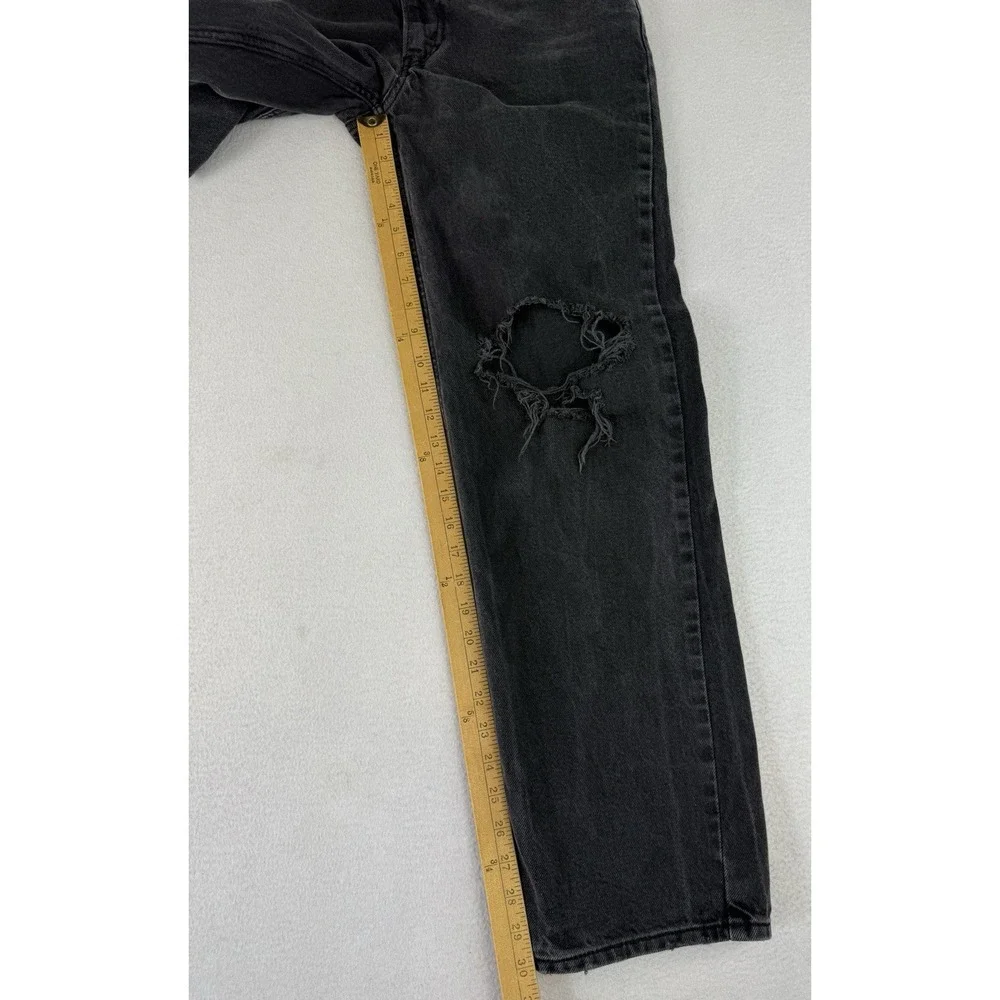 Levi Silvertab Black Jeans Women's Sz 28x31‎ Distressed Skateboard Grunge Baggy